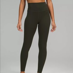 Lu Lu lemon align leggings olive green